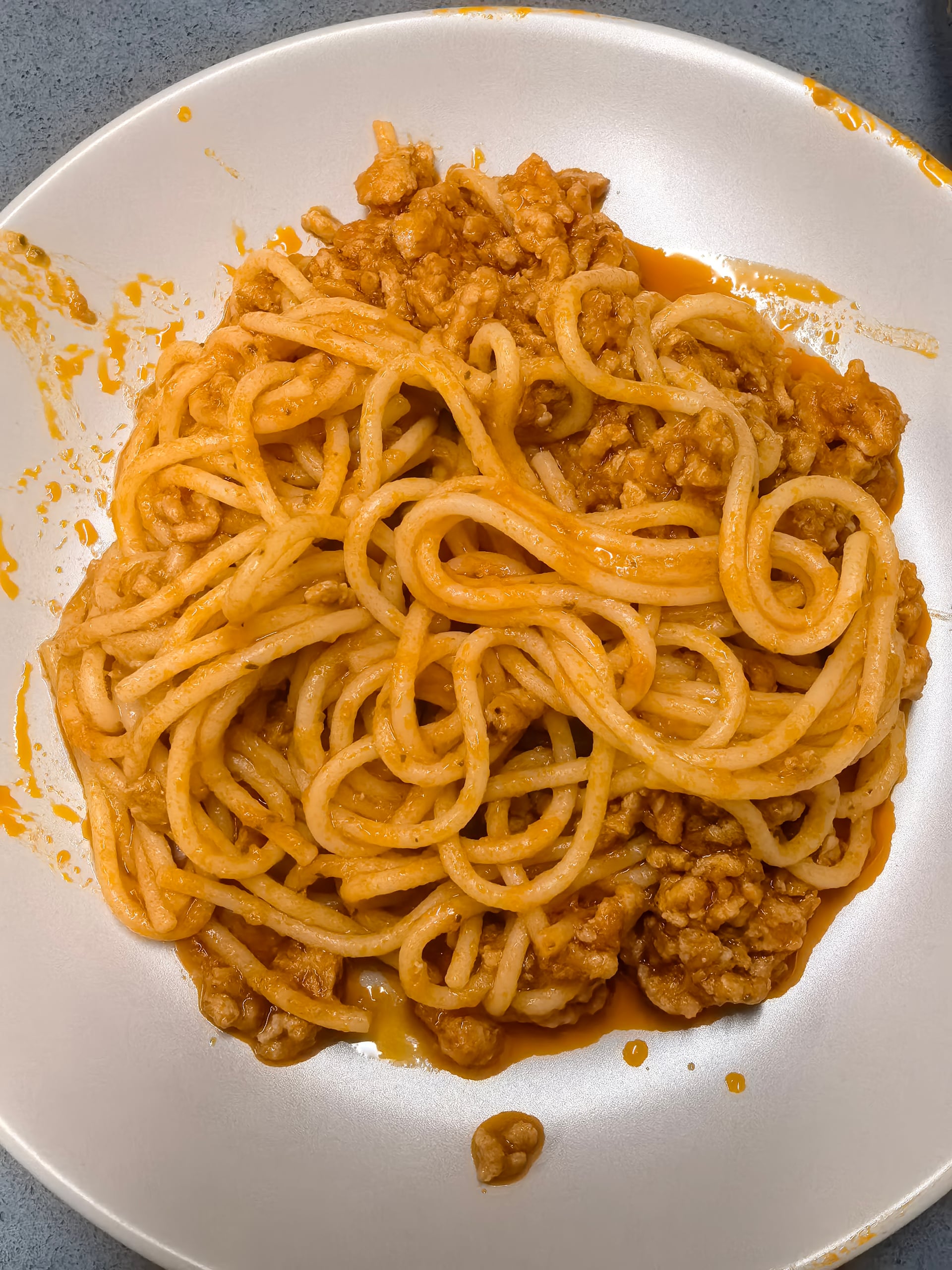 Home cooking — Noodles with minced meat