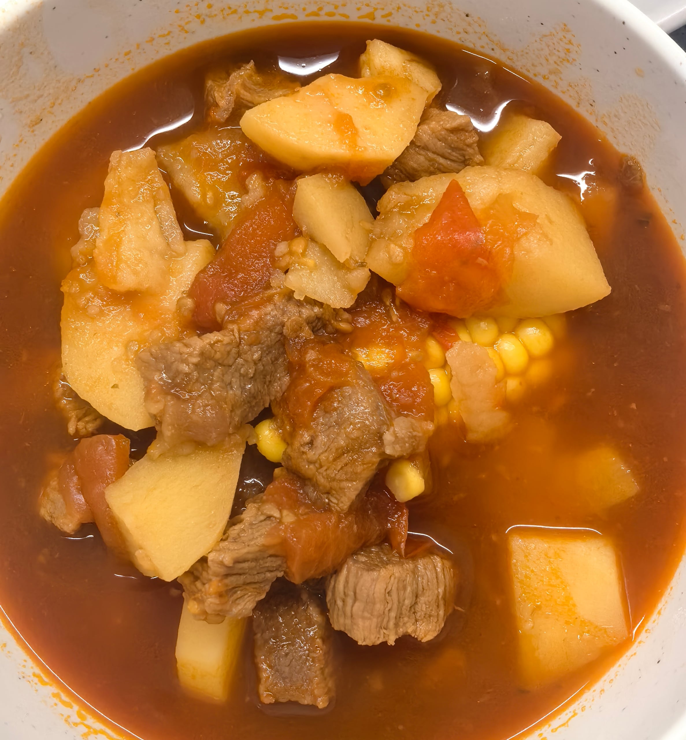 Home cooking — Beef and potato stew