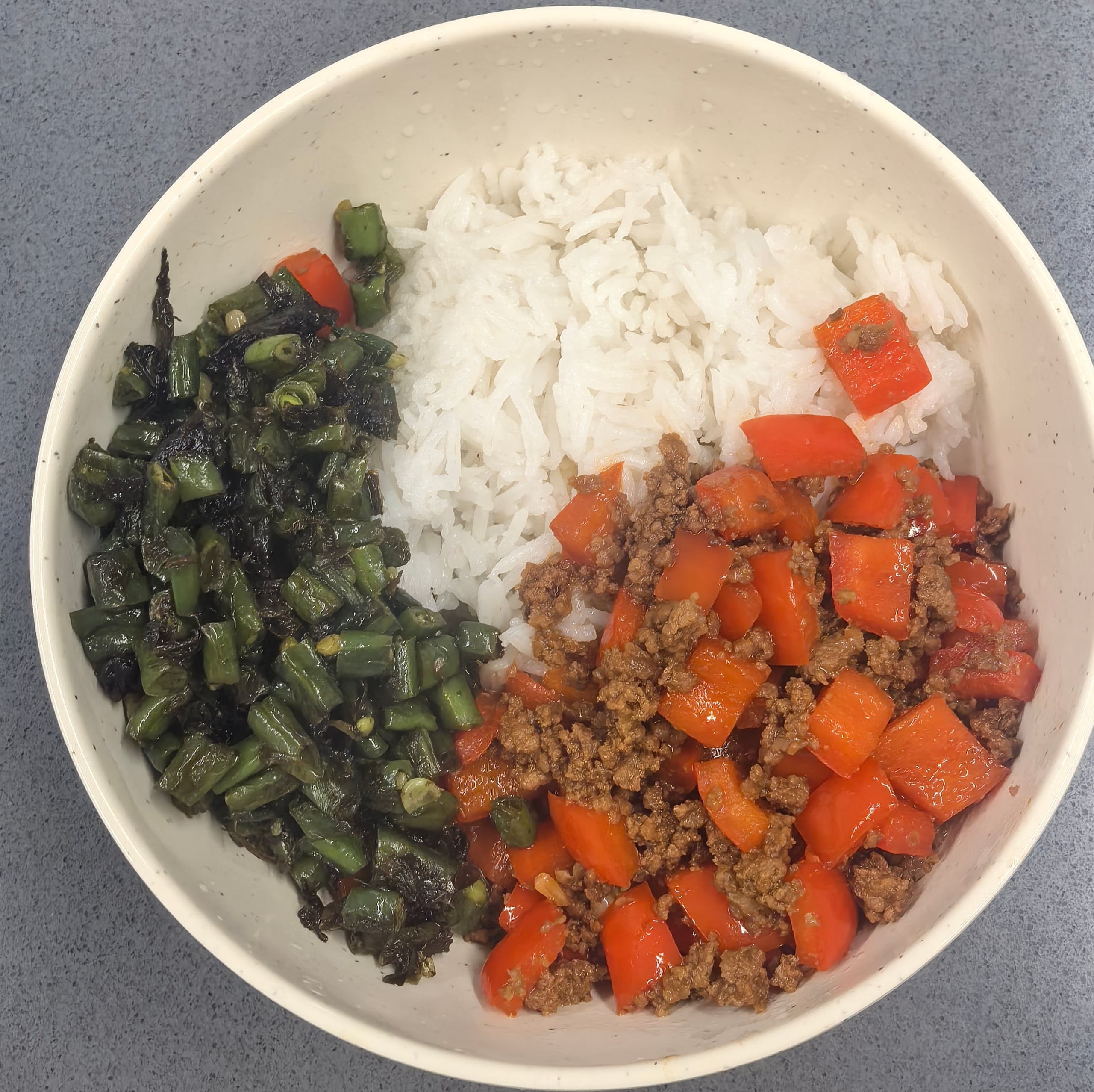 Home cooking — Stir-fry over rice