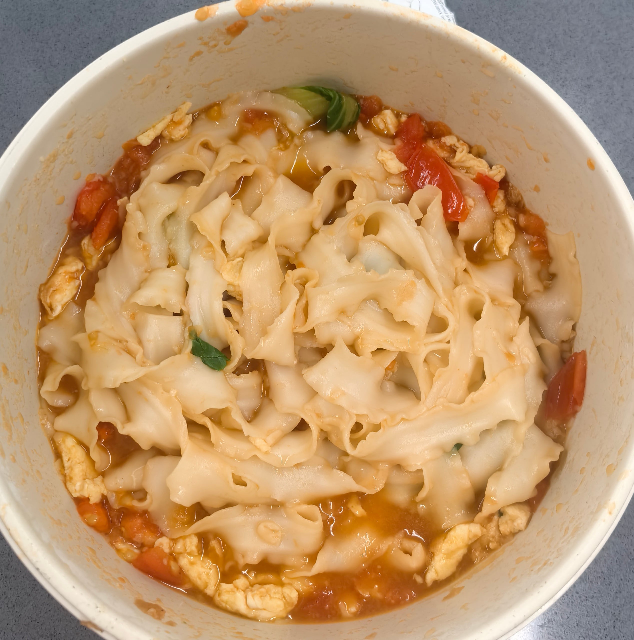 Home cooking — Tomato and egg noodles