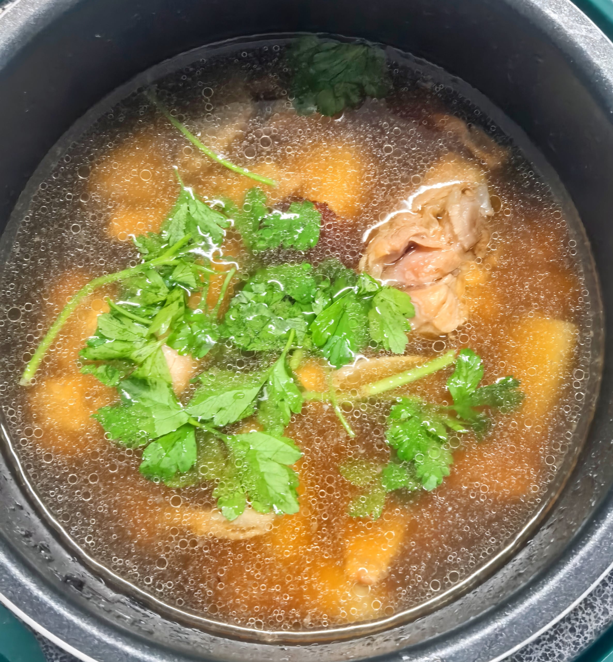 Home cooking — A warm bowl of soup